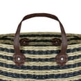 thumbnail image 4 of Northlight Woven Seagrass Basket with Handles - 15" - Beige and Black, 4 of 5