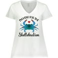 thumbnail image 3 of Inktastic Blue Crab Funny Festival Celebration Women's Plus Size V-Neck T-Shirt, 3 of 5