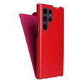 thumbnail image 2 of Decase for Samsung Galaxy S24 Premium Flip PU Leather Case,Slim Retro Full Body Protection Rugged Shockproof Anti-Drop Protective Phone Case Compatiable with Galaxy S24,Red, 2 of 5