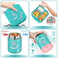 thumbnail image 3 of Set de lonchera bento para niños wiwens con termo para comida caliente de 12 oz, 3 of 7