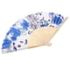 thumbnail image 4 of Abanicos de mano plegables de bambú y seda para bodas en la iglesia. 青花, 4 of 9