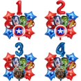 thumbnail image 1 of juego de globos de aluminio de la Alianza de los Vengadores de Marvel, Spider-Man, Hulk, decoración para fiesta de cumpleaños infantil, Iron Man Hero Ball, regalo, 1 of 5