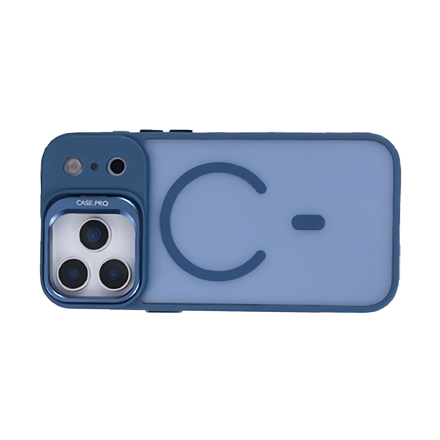 Durable MagSafe Camera Stand Case for iPhone 17 Pro Max - Dark Blue