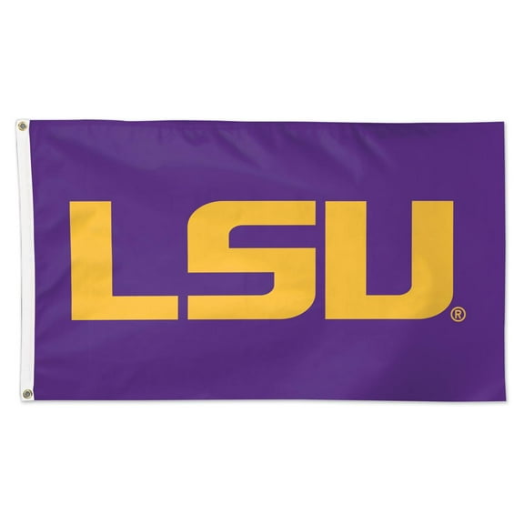 WinCraft LSU Tigers 3' x 5' Single-Sided Deluxe Primary Team Logo Flag