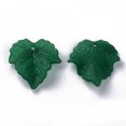 thumbnail image 6 of Autumn Theme Transparent Frosted Acrylic Pendants Maple Leaf Dark Green, 6 of 7
