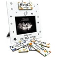 thumbnail image 2 of Sonogram Picture Frame Leaf and Wildflower Ultrasound Picture Frame with Baby Countdown Weeks for 4x3 Ultrasound Photo Bear Pregnancy Gifts for Expecting Parents Pregnancy Announcement, 2 of 9