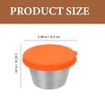 thumbnail image 2 of unbranded 4Ud Recipientes Pequeños Para Salsas Y Aderezos Acero Inoxidable Para Uso En Cocina, 2 of 8