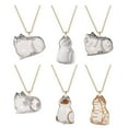 thumbnail image 1 of CTDWNT Collier Souvenir en Fourrure de Chat, Pendentif Capsule Commémoratif de Poils d'Animaux avec Rangement Visible, Cadeau de Collection Unique pour Amateur de Chats, PVC et Alliage, Chaîne de 17,55 Pouces, 1 of 8