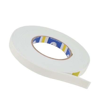 

0.59 x0.12 x16.40ft White EVA Foam Weatherstrip Repair Tape Adhesive Tape Sealing Strip Tape