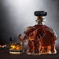 thumbnail image 4 of WEGFTDUOP Elephant-shaped Wine Bottle Unique Sculptural Design Wine & Spirits Decanter for Bar Living Room Office Home Bar, 4 of 6