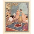 thumbnail image 2 of Edmund Dulac 15x17 Gold Ornate Wood Frame and Double Matted Museum Art Print Titled - Abu-L-Hasan Entertains the Strangers with Dancing and Music (1914), 2 of 4