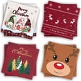 thumbnail image 2 of 20-100 servilletas de papel con decoración navideña, servilletas de muñeco de nieve, árbol de Navidad, ciervo Milu, decoración de mesa navideña, suministros para fiestas, 2 of 5