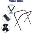 thumbnail image 1 of Royalbelle Black 1 PC Folding Work Stand, Portable Bench with Chain, 750 Lbs, 1 of 7