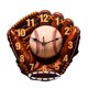 thumbnail image 1 of Toystoory Reloj con temática de béisbol, decoración en forma de béisbol, diseño sencillo, duradero. Perfecto para salas de estar, entradas y Decoración del hogar, 1 of 6