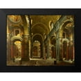 thumbnail image 2 of Paolo Panini, Giovanni 14x12 Black Modern Framed Museum Art Print Titled - The interior of St Peters, Rome, 2 of 5