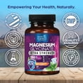 thumbnail image 6 of Magnesium Glycinate 250mg - 100% Chelated Magnesium for Max Absorption - Sleep Support, Muscle, Nerves, Bone & Heart Health Support, Best Mag Supplement, Vegan Non-GMO, 3rd Party Tested - 60 Tablets, 6 of 10