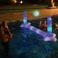 thumbnail image 2 of PoolCandy Floating LED Inflatable Volleyball Pool Set - Inflatable Pool Game - Set, Multicolor, 2 of 2