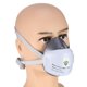 thumbnail image 4 of Respirador, Diseño De Plástico Blando Máscara De Gas Cómodo Suave Con Banda Elástica De Fijación Para Prevención De Pintura En Aerosol Para Prevención De Neblina Para, 4 of 8