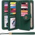thumbnail image 2 of LAICAIW Women's Wallet Genuine Leather RFID Blocking Large Capacity Trifold Ladies Wallet, 2 of 6
