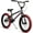 Black with Red Tires, variant on cubsala 18'' Unisex Kids Freestyle BMX Bike, Black with Red Tires