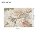 thumbnail image 4 of Yayeee Bath Rugs for Bathroom Floor Set of 2 Non Slip Fluffy Soft Absorbent Mat, Lace and Floral, 4 of 7