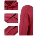 thumbnail image 6 of Dwellite Men's Hooded 50+ Sun T Shirts Long Sleeve Athletic Tops Summer Casual Fishing Shirts Brown 3XL, 6 of 8