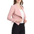 thumbnail image 4 of INSPIRE CHIC Women's Elegant Open Front Cardigan Jacket Work Office Cropped Blazer, 4 of 6