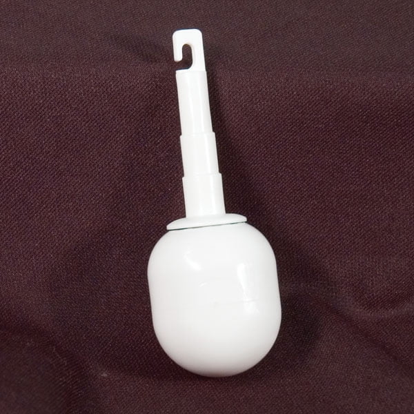 Bulldog Hook Type Rolling Cane Tip White Large