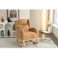 thumbnail image 2 of New ocking Chair, Upholstered Glider with Solid Wood Legs, High Back Wooden Rocker for Living Room, Bedroom, 2 of 4