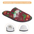thumbnail image 3 of Fotbe Dinosaur Christmas Happy New Year Pantuflas Peludas para Mujer con Estampado, Zapatillas de Peluche, Zapatos de Invierno para Casa, Uso Interior y Exterior-Large, 3 of 8