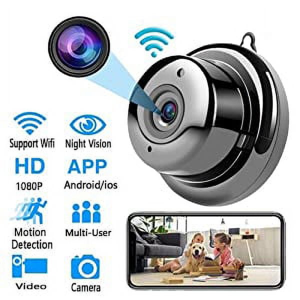 1080P HD Camera Mini WiFi Spy Camera Wireless Hidden Camera Video Camera  Night Vision Security Nanny Surveillance Cam for Car Home Office