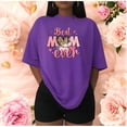thumbnail image 3 of Playera Blusa De Best Mom Ever Moda Fashion Para Mujer Color Morado Talla Extra Grande Marca Emil SaEs, 3 of 4