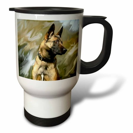 

3dRose Belgian Malinois Travel Mug 14oz Stainless Steel