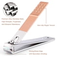 thumbnail image 4 of Juego de manicura Kit profesional de cortaúñas rosa Herramientas para el cuidado de la pedicura - Kit de aseo para mujeres de acero inoxidable 18 piezas para viajes o el hogar (rosa) Feliz Sencillez, 4 of 5