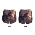 thumbnail image 3 of Salouo Dinosaur Moonlit Forest Print Women's 2 in 1 Running Shorts Double-Layer Shorts Athletic Workout Gym Yoga Shorts Running Shorts for Women-Small, 3 of 7