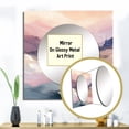 thumbnail image 3 of Designart "Pastel Countryside Beauty Gentle Hues" Abstract Square Mirror For Wall Decor - Large Pink Square Printed Wall Mirror Art - Square Country Mirror - Wall Mounted Square Large Mirror, 3 of 5