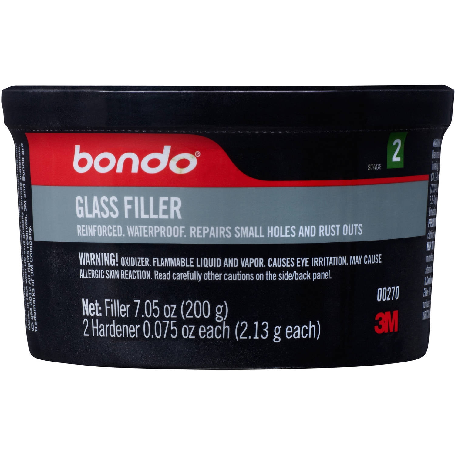 Bondo Glass Single Use, 7.05 oz