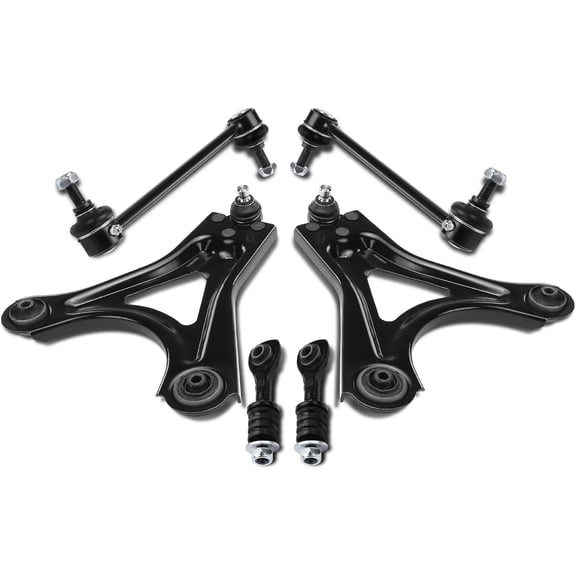 A-Premium Front and Rear Suspension Kit Control Arm Ball Joint Sway Bar Link Compatible with Mercury Cougar 1999-2002, Mystique & Ford Contour 1998-2000 6-PC Set