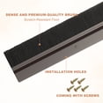 thumbnail image 4 of Uxcell Door Brush Sweeps, H-shape Aluminum Alloy Holder Door Sweep for Bottom of Door Seal Garage Brown 1.57" x 39.37", 4 of 7