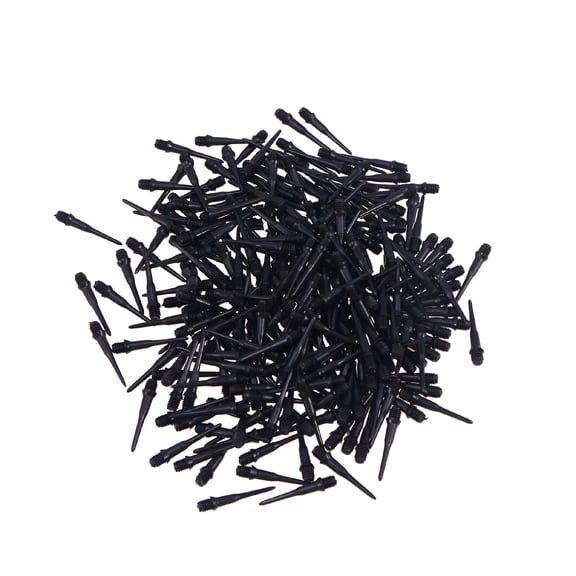BESTSKY 500pcs Dart Points Plastic Tips for Electronic Darts 2BA Screw Thread Dart Accessory (Black)