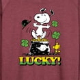 thumbnail image 3 of Peanuts - Lucky - Women's Lightweight French Terry Long Sleeve Shirt, 3 of 6