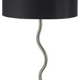thumbnail image 3 of Benzara BM240914 Table Lamp with Curved Tubular Body & Round Base, Black, 3 of 5