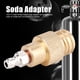 thumbnail image 2 of Simlug Adaptador de Soda, TR21-4 Rosca Macho Accesorios de Conector de Adaptador de Agua de Soda de latón para Club Ecomeon no, 2 of 6