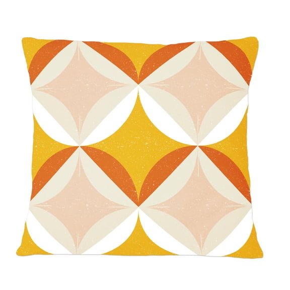 Designart Retro Abstract Design XII' Mid-Century Modern Throw Pillow - 12x20