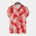 thumbnail image 5 of Mens Hawaiian Shirt Short Sleeve Button Down Shirts Tropical Floral Summer Beach Shirts,S-3XL, 5 of 7