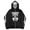 Black, variant on Hpapadks Men Hoodie Glow In The Dark Vintage Gothic Skull Print Full Zip Hoodies Pullover with Pocket Halloween Hooded Jacket Sweatshirts for Men
