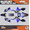 Blue-red, variant on Kalair GFX Graphics Kit for Suzuki RMZ450 (2018-2023) Viper Series