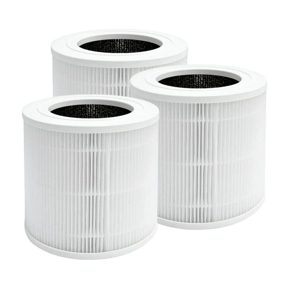 Nispira BAP9921 3-in-1 True HEPA Activated Carbon Replacement Filter Compatible with Bionaire BAP9921 Air Purifier, 3 Packs