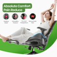 thumbnail image 2 of Cojín para asiento A-Pce de espuma viscoelástica ergonómico, alivio del dolor, gris, 2 of 7