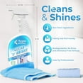 thumbnail image 3 of Hygea Natural Clear ’n’ Bright Glass Cleaner Spray, Window Cleaner, Non-Toxic & Ammonia-Free, 24 oz, 3 of 7